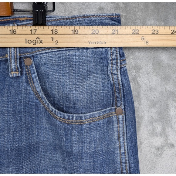 Wrangler Retro Relaxed Boot Jeans Men's 42x33 Blue Denim Western Cowboy Rodeo - Picture 3 of 6